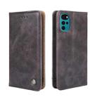 For Motorola Moto E32 India/E22s 4G Global Non-Magnetic Retro Texture Flip Leather Phone Case(Grey) - 1