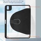 For iPad Air 2019 / iPad Pro 10.5 Acrylic 360 Degree Rotation Holder Tablet Leather Case(Black) - 6
