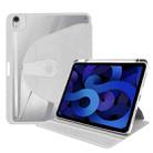 For iPad 10th Gen 10.9 2022 Acrylic 360 Degree Rotation Holder Tablet Leather Case(Grey) - 1