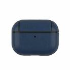 For AirPods Pro 2 Wireless Earphone Leather Shockproof Protective Case(Blue) - 1