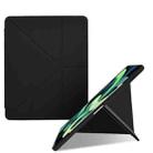 Acrylic 2 in 1 Y-fold Smart Leather Tablet Case For iPad Pro 12.9 2022 / 2021 / 2020 / 2018(Black) - 1