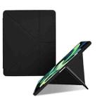 Acrylic 2 in 1 Y-fold Smart Leather Tablet Case For iPad 9.7 2018 / 2017 / Air 2 / Air 1(Black) - 1