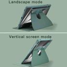 For Samsung Galaxy Tab S8 Ultra Acrylic 360 Degree Rotation Holder Tablet Leather Case(Emerald Green) - 5
