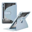 For Samsung Galaxy Tab A7 10.4 2020 Acrylic 360 Degree Rotation Holder Tablet Leather Case(White Ice) - 1