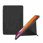 For Nokia T20 Acrylic 2 in 1 Y-fold Smart Leather Tablet Case(Black) - 1