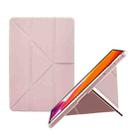 For Nokia T20 Acrylic 2 in 1 Y-fold Smart Leather Tablet Case(Pink) - 1