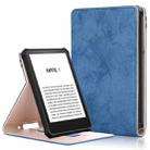 For Amazon Kindle 11th Gen 2022 6.0 inch Marble Cloth Texture Leather Tablet Smart Case(Dark) - 1