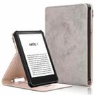 For Amazon Kindle 11th Gen 2022 6.0 inch Marble Cloth Texture Leather Tablet Smart Case(Dark Grey) - 1