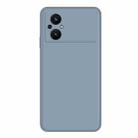 For Xiaomi Poco M5 Imitation Liquid Silicone Phone Case(Grey) - 1