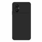 For Xiaomi Poco M5 Imitation Liquid Silicone Phone Case(Black) - 1