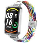 For Xiaomi Mi Band 7 Pro Braided Nylon Buckle Integrated Watch Band(Rainbow) - 1