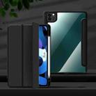 Armor Shockproof Leather Smart Tablet Case with Pen Slot For iPad Pro 11 2022 / 2021 / 2020 / 2018 / Air 2022 / 2020 10.9(Black) - 1