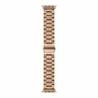 Strains Metal Watch Band For Apple Watch Ultra 49mm / Series 8&7 45mm / SE 2&6&SE&5&4 44mm / 3&2&1 42mm(Rose Gold) - 1