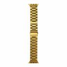 Strains Metal Watch Band For Apple Watch Series 8&7 41mm / SE 2&6&SE&5&4 40mm / 3&2&1 38mm(Gold) - 1