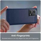 For Xiaomi Redmi Note 12 Pro+ China / Global Brushed Texture Carbon Fiber TPU Phone Case(Blue) - 5