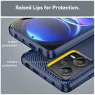 For Xiaomi Redmi Note 12 Pro+ China / Global Brushed Texture Carbon Fiber TPU Phone Case(Blue) - 6