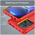 For Xiaomi Redmi Note 12 Pro+ China / Global Brushed Texture Carbon Fiber TPU Phone Case(Red) - 6