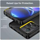 For Xiaomi Redmi Note 12 Pro+ China / Global Brushed Texture Carbon Fiber TPU Phone Case(Black) - 6