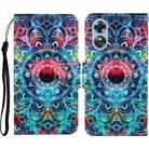 For OPPO A17 Colored Drawing Pattern Leather Phone Case(Mandala) - 1