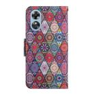 For OPPO A17 Colored Drawing Pattern Leather Phone Case(Diamond Kaleidoscope) - 3