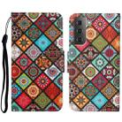 For Samsung Galaxy S23 5G Colored Drawing Pattern Leather Phone Case(Ethnic Style) - 1