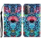 For Samsung Galaxy S23 5G Colored Drawing Pattern Leather Phone Case(Mandala) - 1