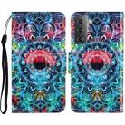 For Samsung Galaxy S23+ 5G Colored Drawing Pattern Leather Phone Case(Mandala) - 1