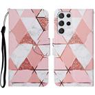 For Samsung Galaxy S23 Ultra 5G Colored Drawing Pattern Leather Phone Case(Marble) - 1