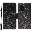 For vivo Y16 Colored Drawing Pattern Leather Phone Case(Black Pentagram) - 1