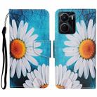 For vivo Y16 Colored Drawing Pattern Leather Phone Case(Chrysanthemum) - 1