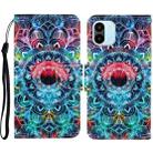 For Xiaomi Redmi A1 Colored Drawing Pattern Leather Phone Case(Mandala) - 1