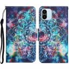 For Xiaomi Redmi A1 Colored Drawing Pattern Leather Phone Case(Star Mandala) - 1