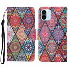 For Xiaomi Redmi A1 Colored Drawing Pattern Leather Phone Case(Diamond Totem) - 1