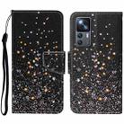 For Xiaomi 12T / 12T Pro / Redmi K50 Ultra Colored Drawing Pattern Leather Phone Case(Black Pentagram) - 1