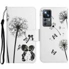 For Xiaomi 12T / 12T Pro / Redmi K50 Ultra Colored Drawing Pattern Leather Phone Case(Dandelion) - 1