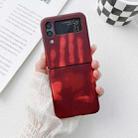 For Samsung Galaxy Z Flip4 Heat Sensitive Silicone Protective Phone Case(Wine Red) - 1