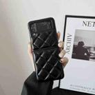 For Samsung Galaxy Z Flip3 5G Diamond Pattern Fold Protective Phone Case(Black) - 1