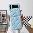 For Samsung Galaxy Z Flip4 Diamond Pattern Fold Protective Phone Case(White) - 1