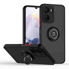 For vivo Y16 Q Shadow 1 Series TPU + PC Phone Case with Ring(Black+Red) - 1