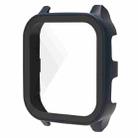 For Garmin Venu Sq2 PC + 9H Tempered Glass Integrated Protective Watch Case(Ink Blue) - 1