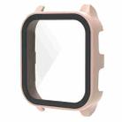 For Garmin Venu Sq2 PC + 9H Tempered Glass Integrated Protective Watch Case(Pink) - 1