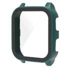 For Garmin Venu Sq2 PC + 9H Tempered Glass Integrated Protective Watch Case(Pine Green) - 1