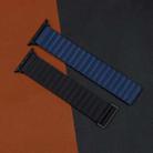 TPU Magnetic Watch Band For Apple Watch Ultra 49mm / Series 8&7 45mm / SE 2&6&SE&5&4 44mm / 3&2&1 42mm(Black+Blue) - 1