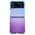 For Samsung Galaxy Z Flip4 5G Gradient Color Shockproof Phone Case(Gradient Blue Purple) - 1