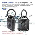 For AirTag TPU Black Shark Shockproof Protective Case(Blue) - 3