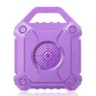 For AirTag TPU Black Shark Shockproof Protective Case(Purple) - 1