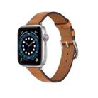 Cross Texture Breathable Watch Band For Apple Watch Ultra 49mm / Series 8&7 45mm / SE 2&6&SE&5&4 44mm / 3&2&1 42mm(Orange) - 1