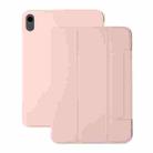 For iPad 10th Gen 10.9 2022 3-fold Magnetic Buckle Leather Smart Tablet Case(Pink) - 1