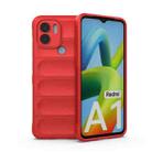For Xiaomi Redmi A1+ 4G Global Magic Shield TPU + Flannel Phone Case(Red) - 1