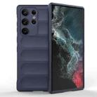 For Samsung Galaxy S23 Ultra 5G Magic Shield TPU + Flannel Phone Case(Dark Blue) - 1